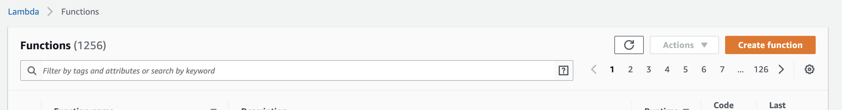 Lambda Create Function